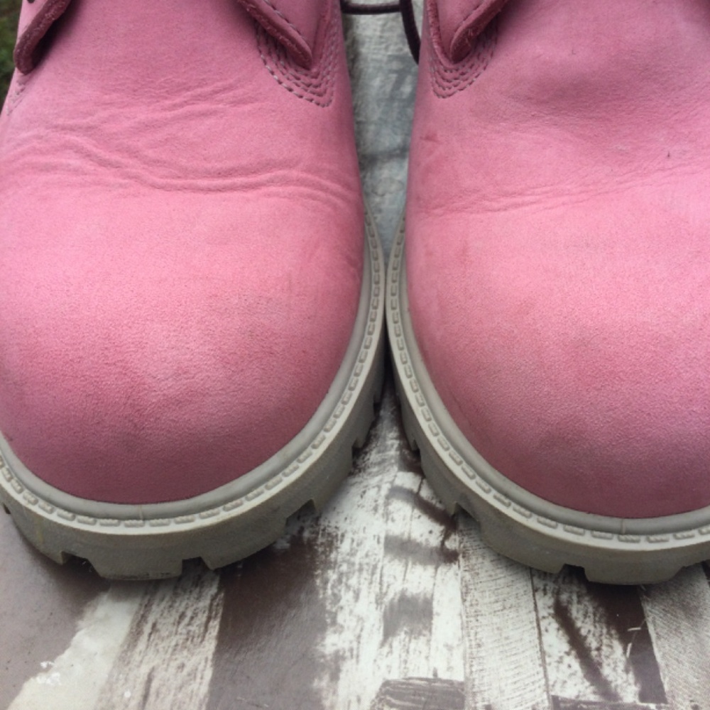 Lt.Pink Timberland Boots Junior Size 6 - Picture 6 of 10